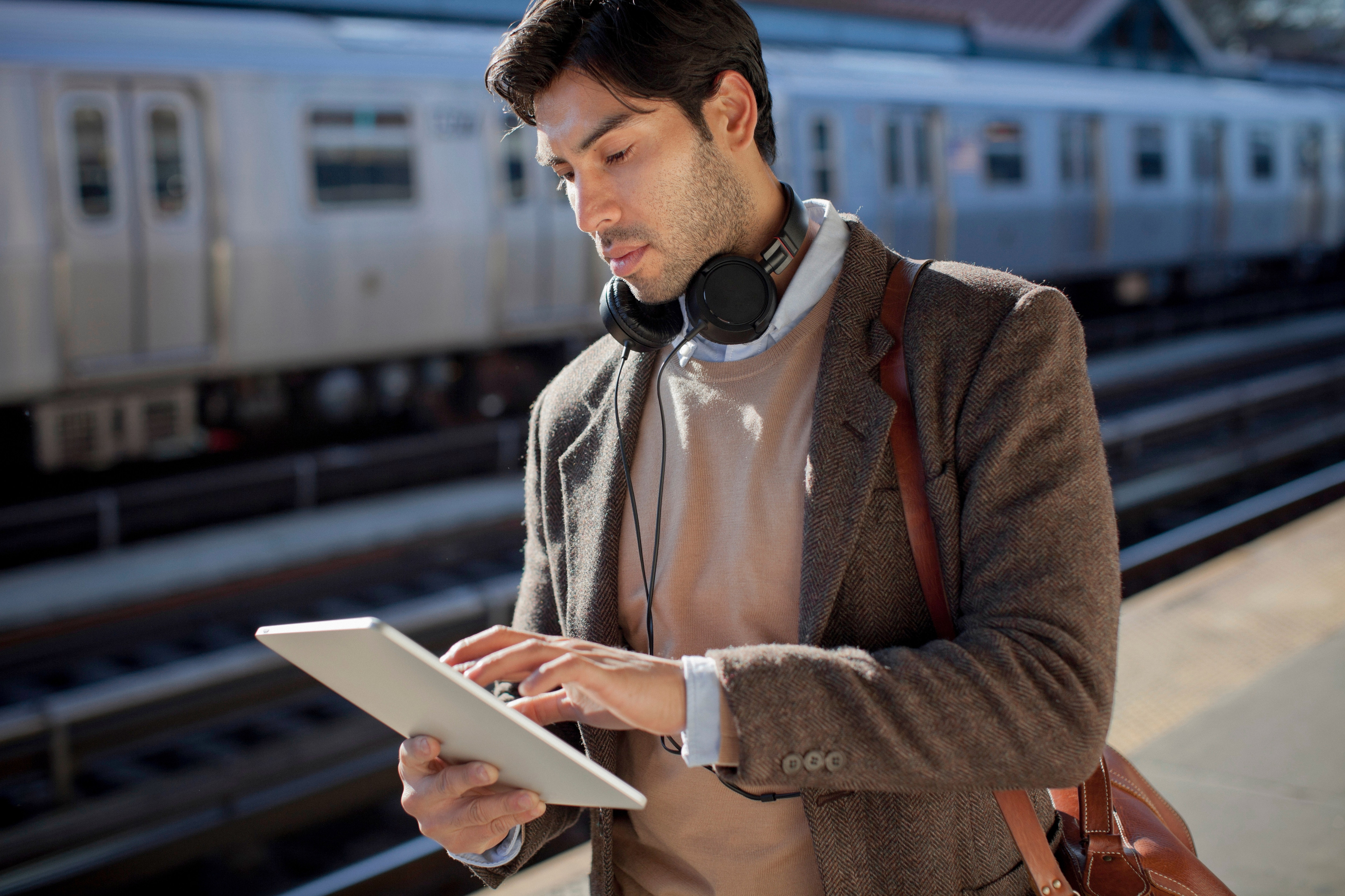 Man reading book