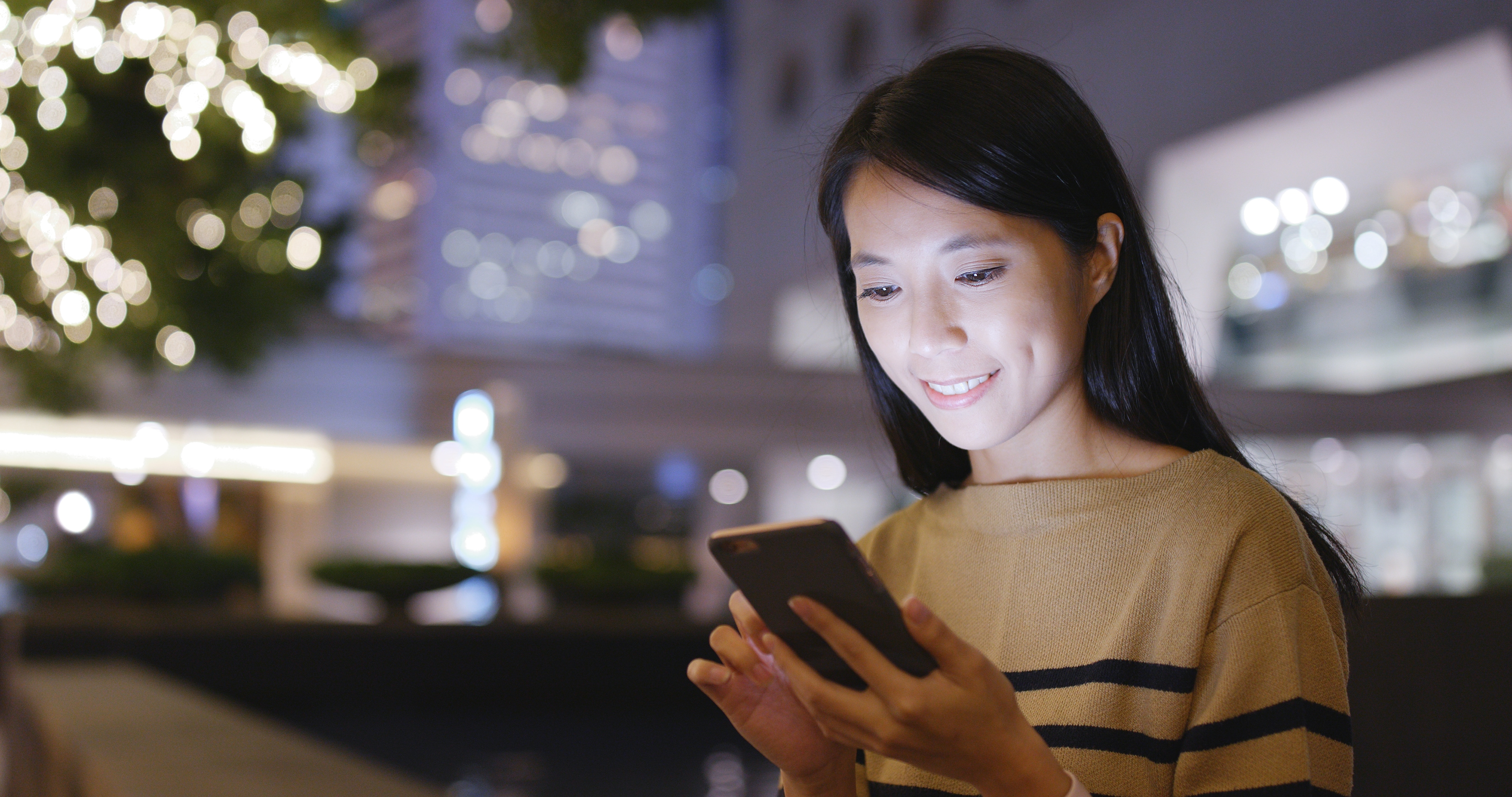 female on phone