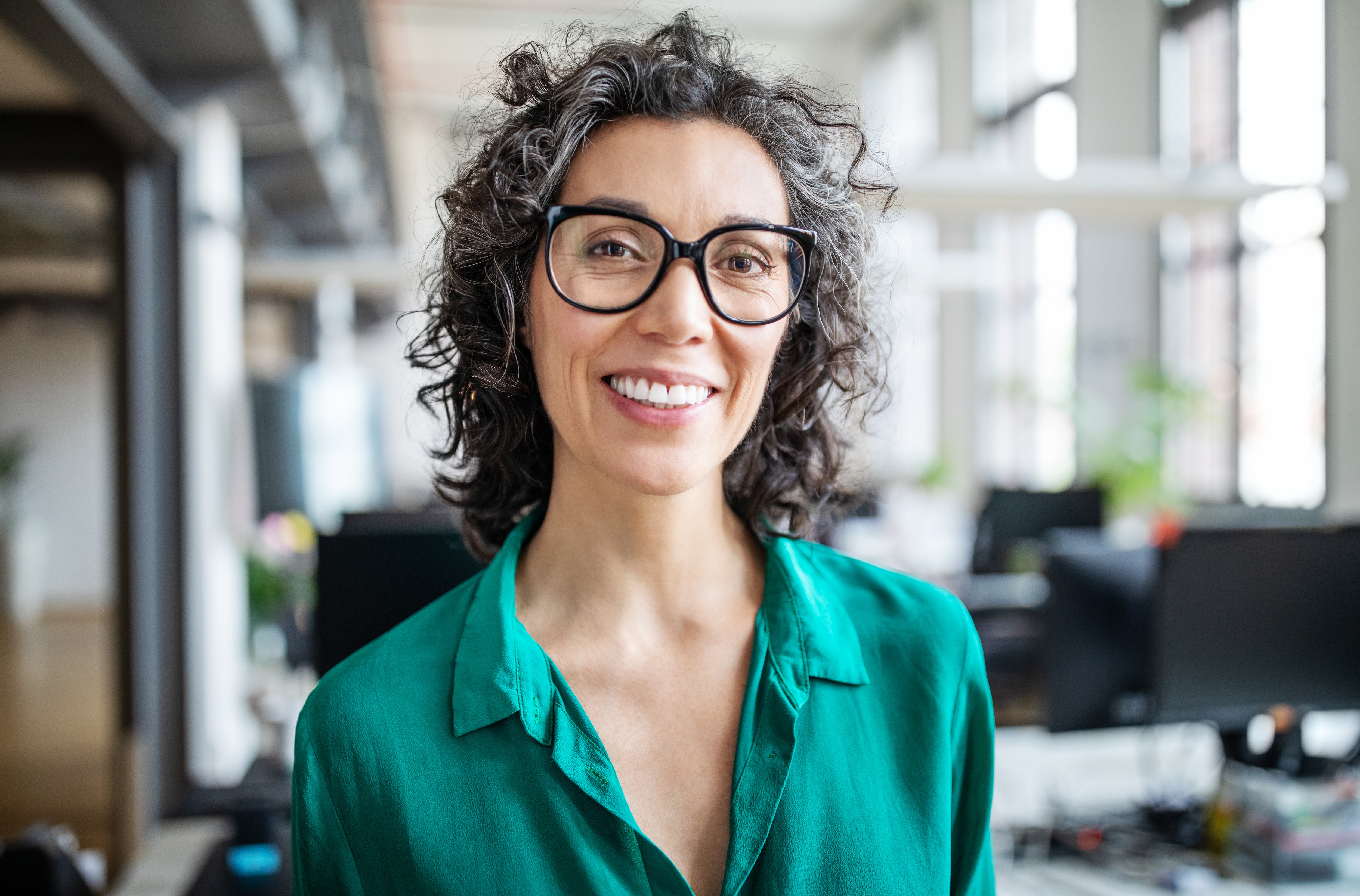 finance professional smiling 