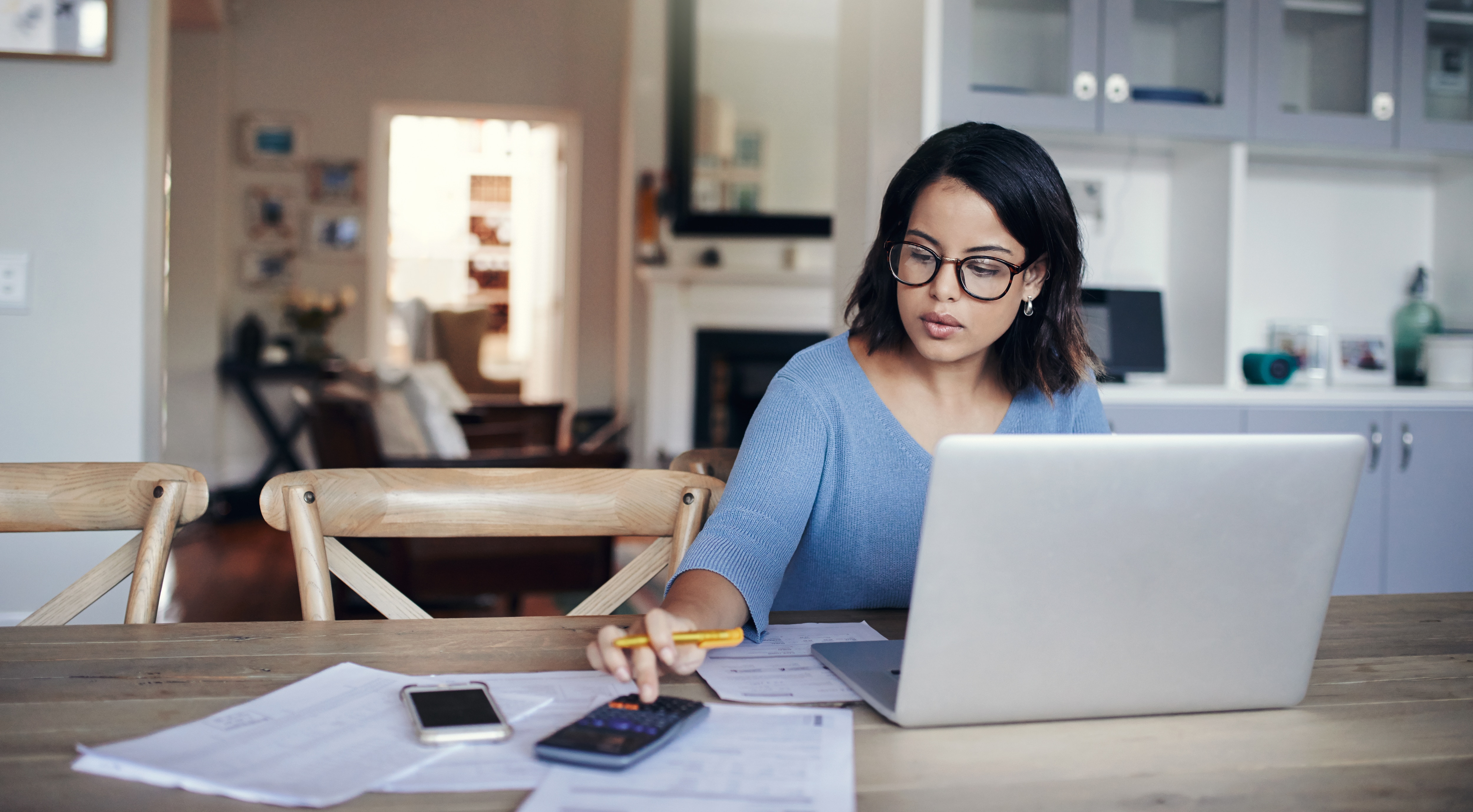 a woman with a laptop 