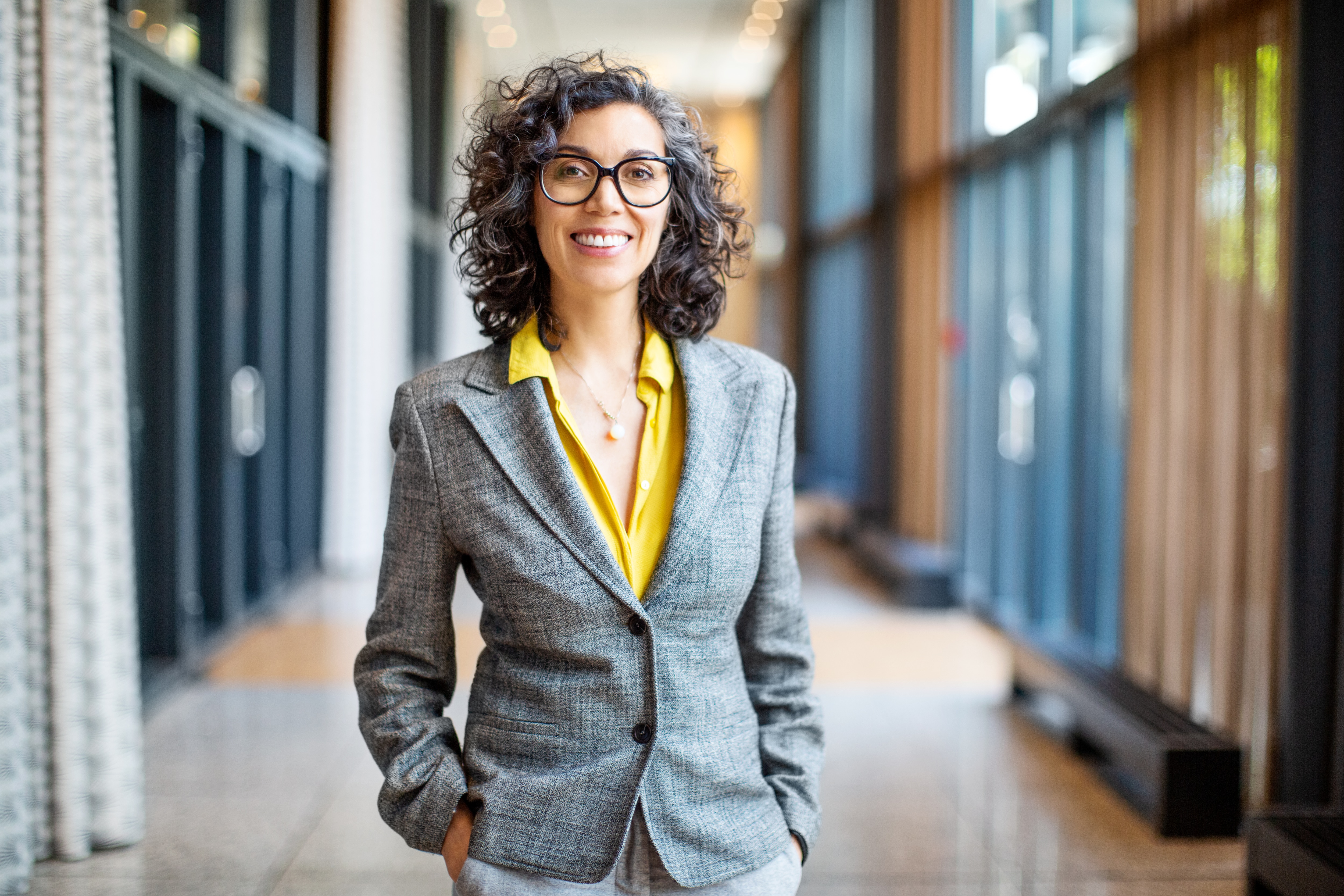 a female finance leaders in suits 
