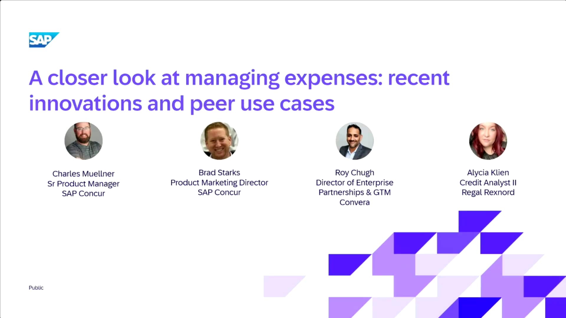 A closer look at spend management: Concur Expense recent innovations and peer use cases 