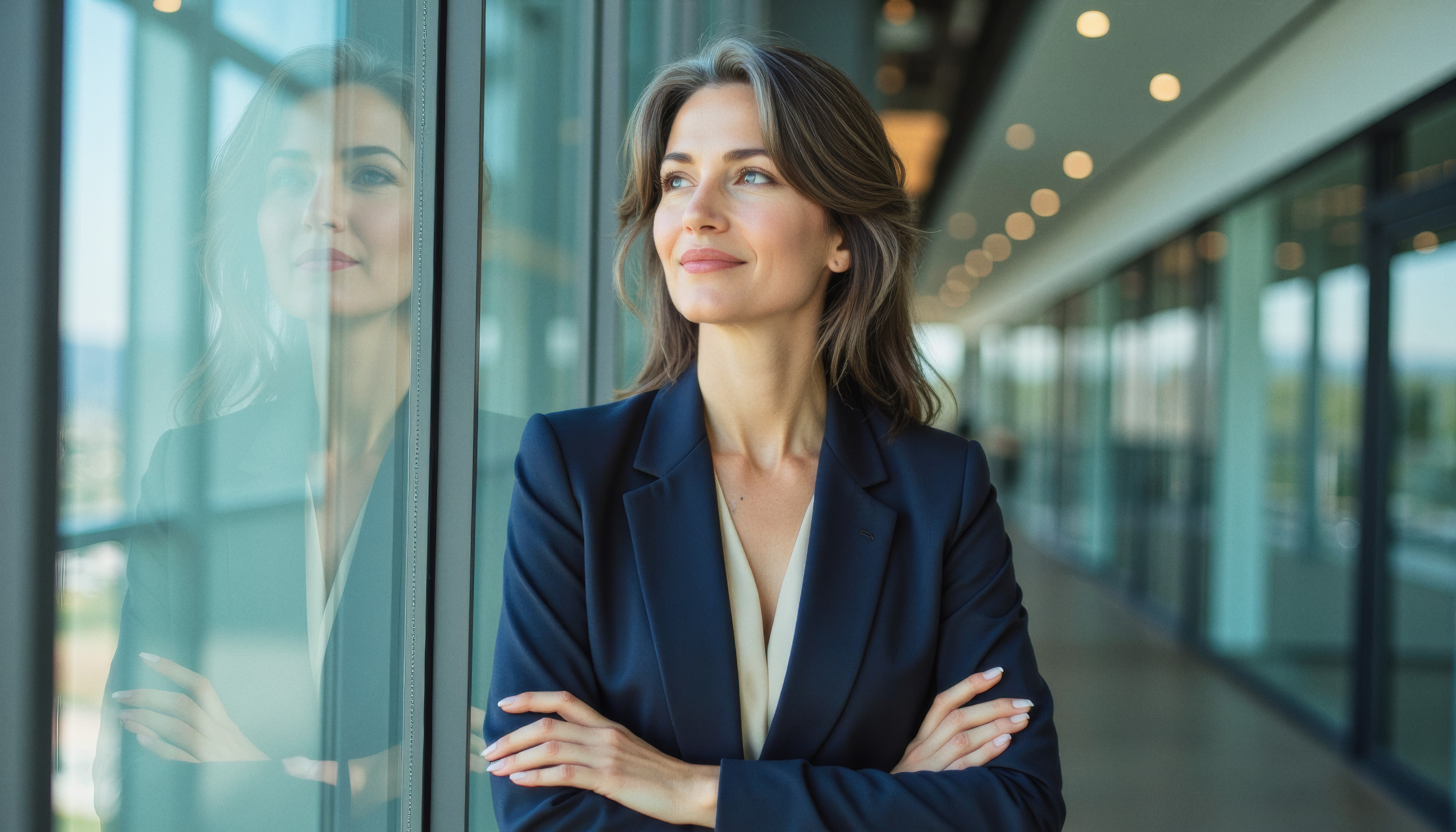 business woman black blazer