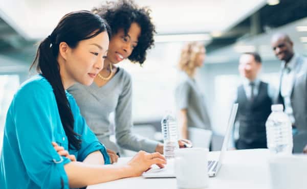 Women working together