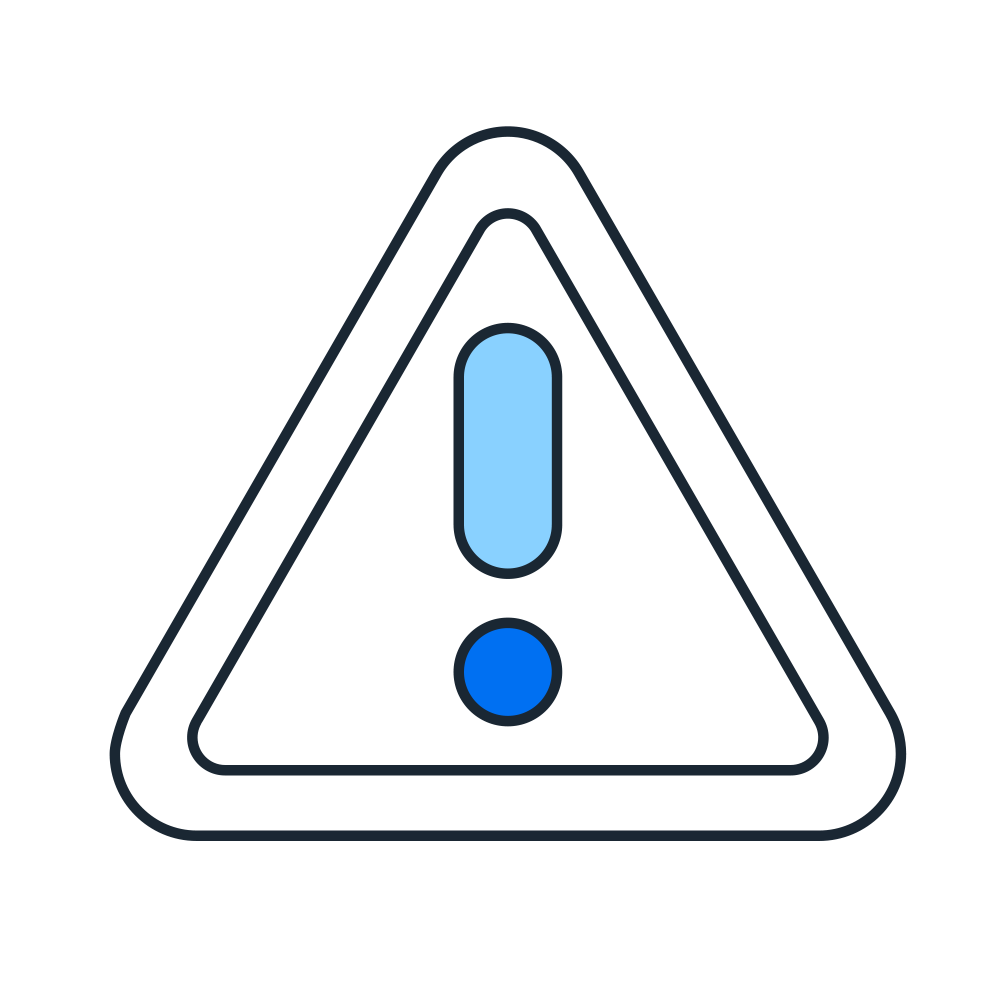 caution sign pictogram