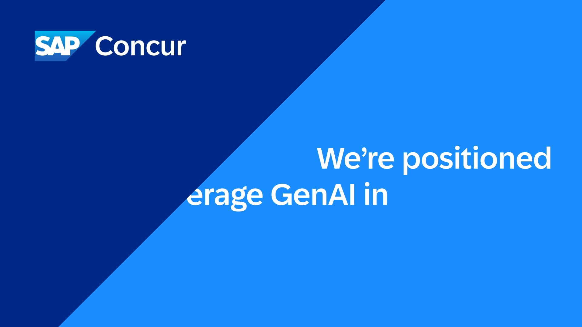 SAP Concur and GenAI