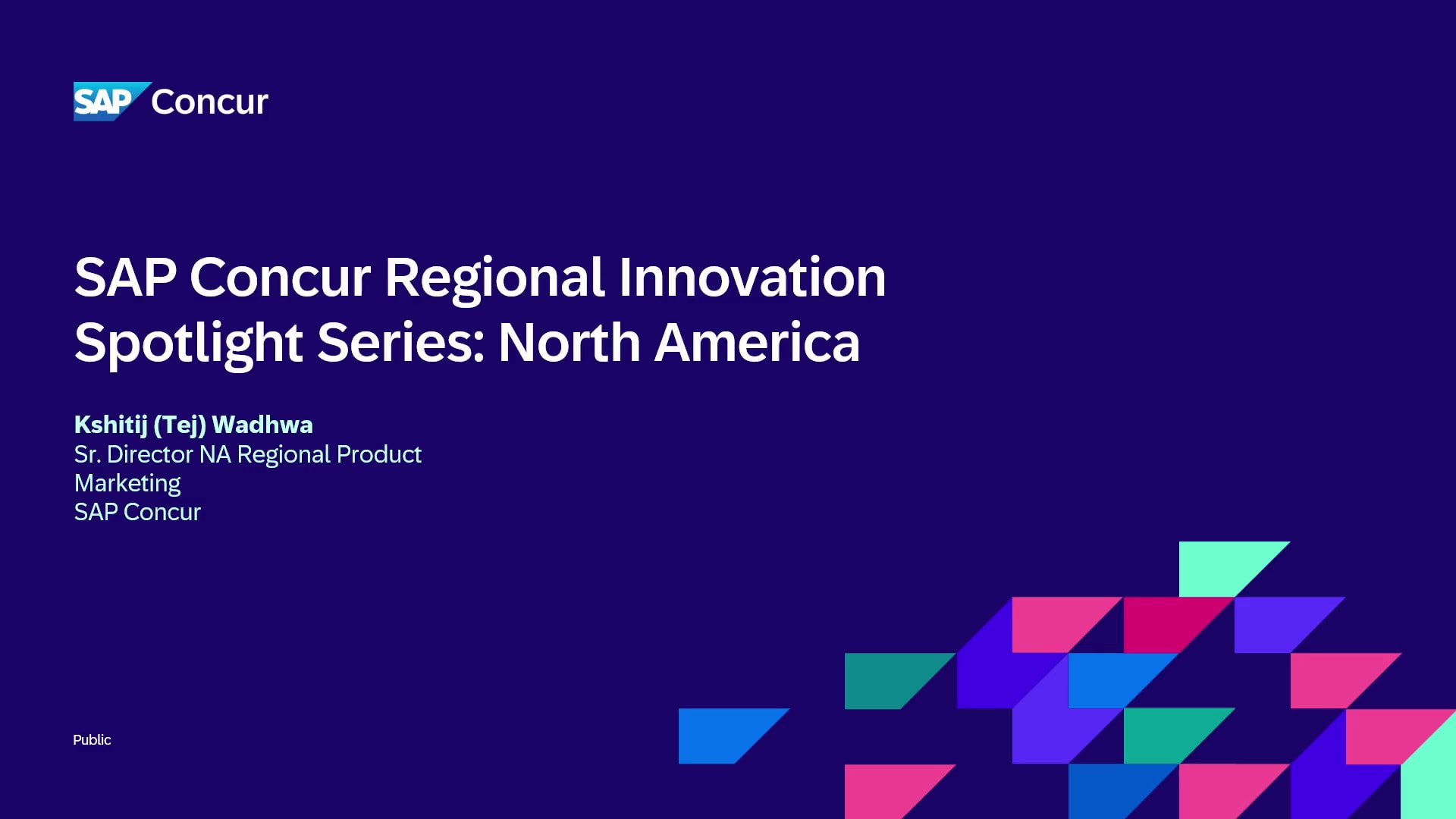 SAP Concur Regional Innovation Spotlight Series: North America