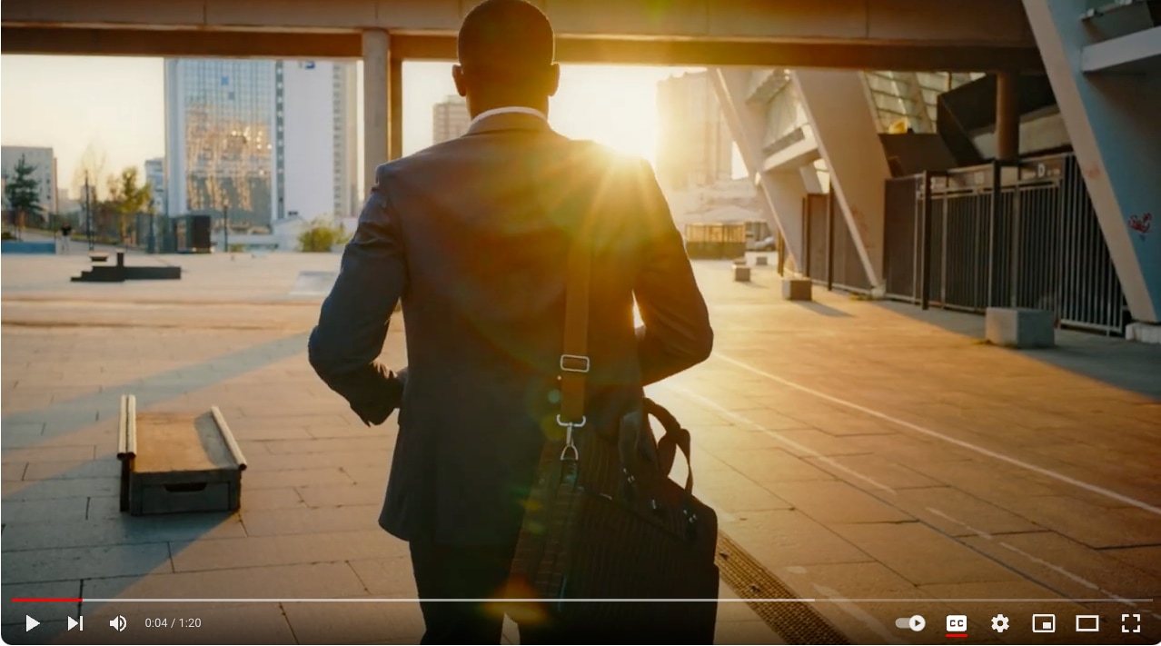 Man walking on street