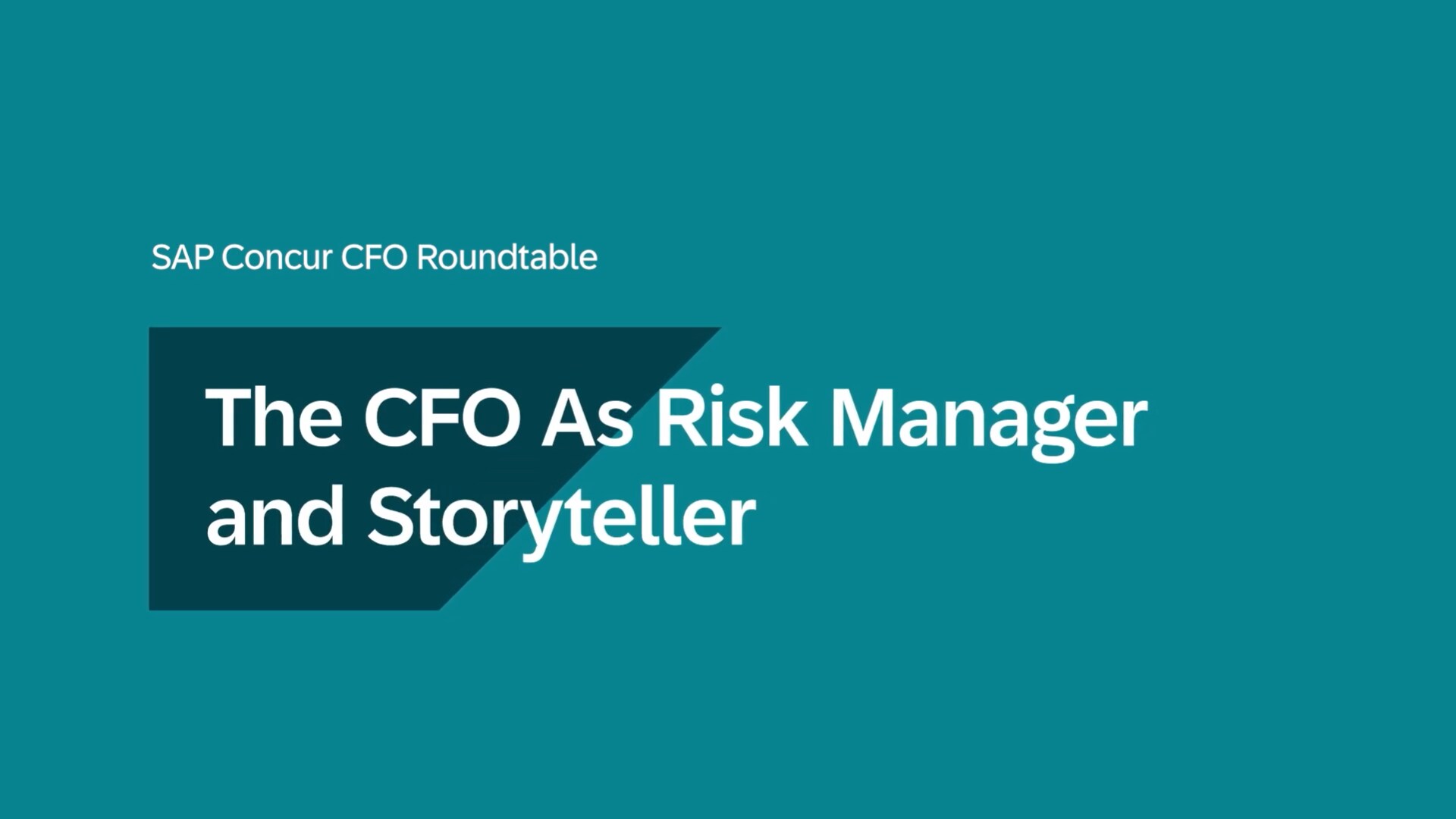 The Role of CFO: Risk Manager and Storyteller