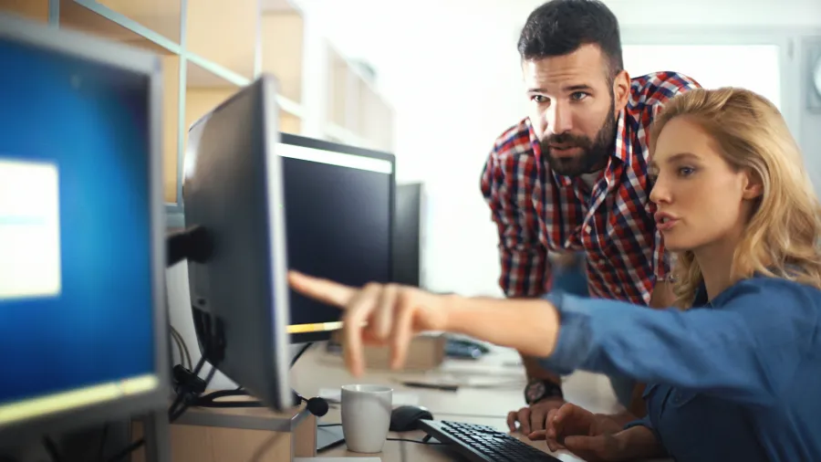 collaborators using desktop
