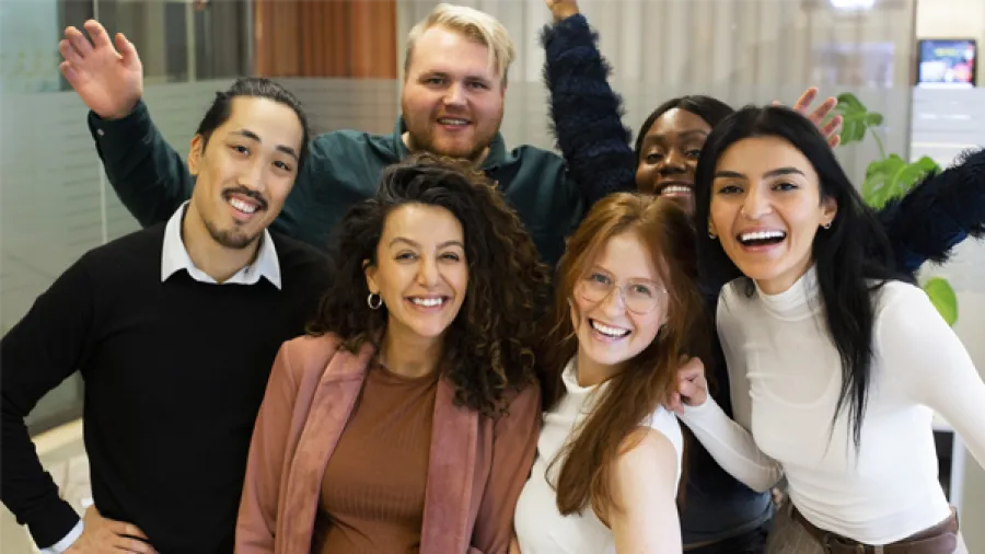 young happy professionals