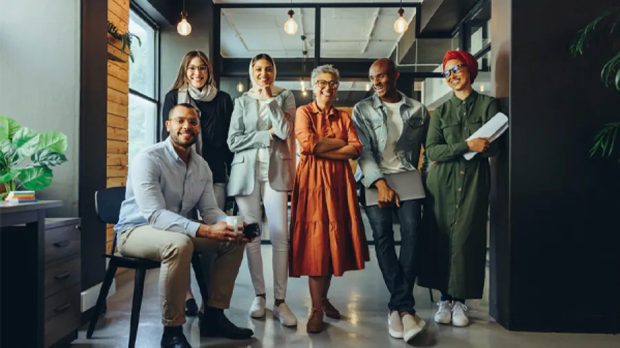 group of people in office