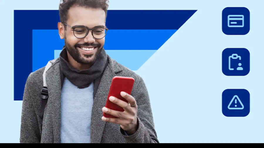 business professional on mobile phone