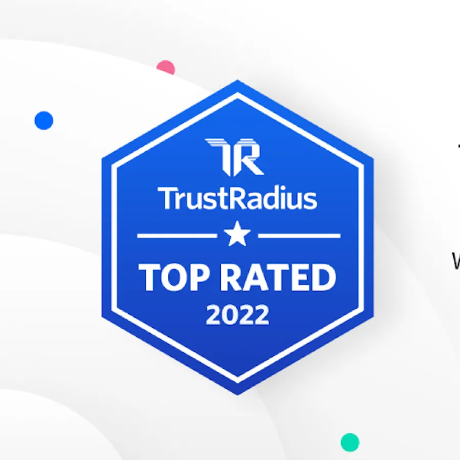 Trust Radius 2022 top rated logo 
