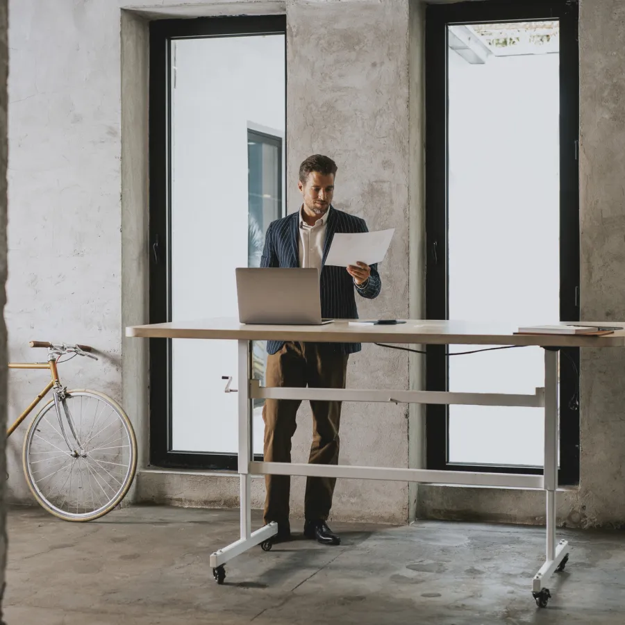 manager working