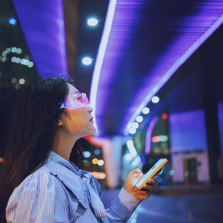 girl on her phone