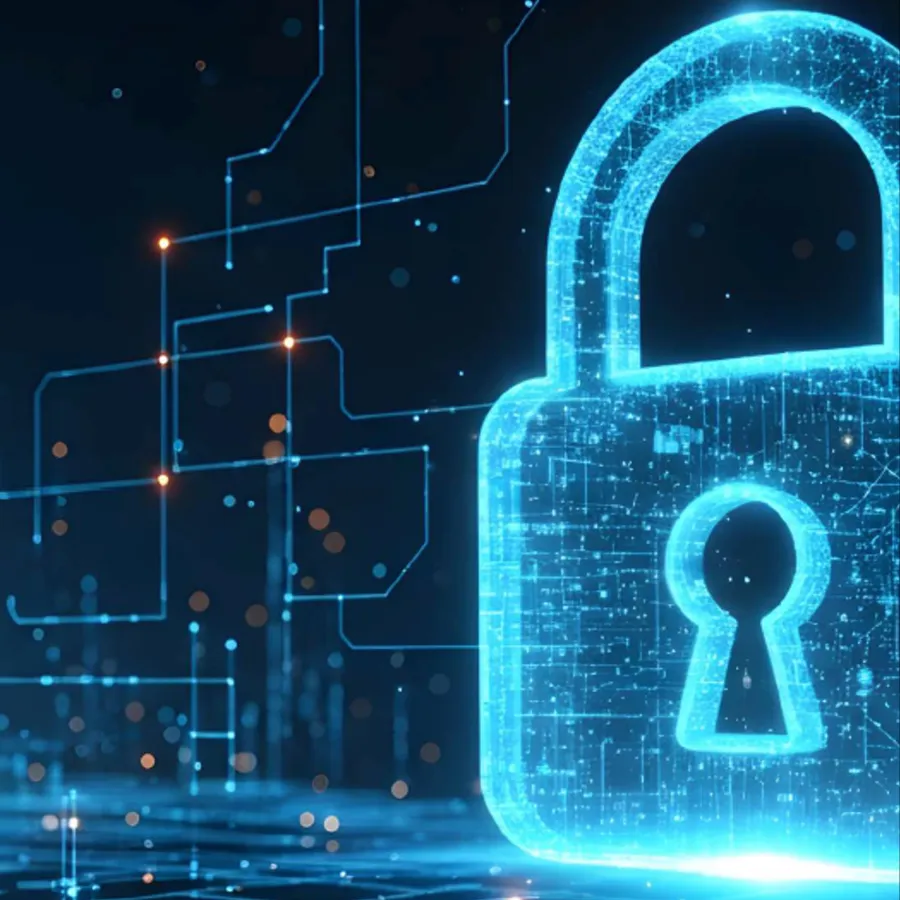 glowing lock image