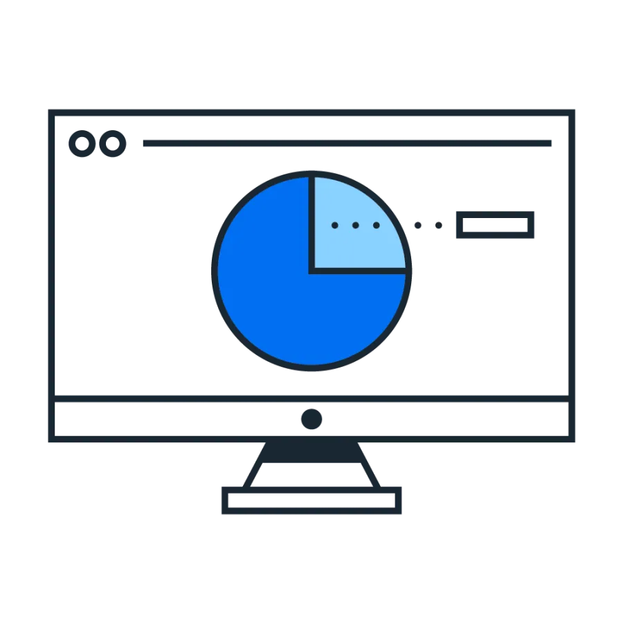 Pie chart pictogram