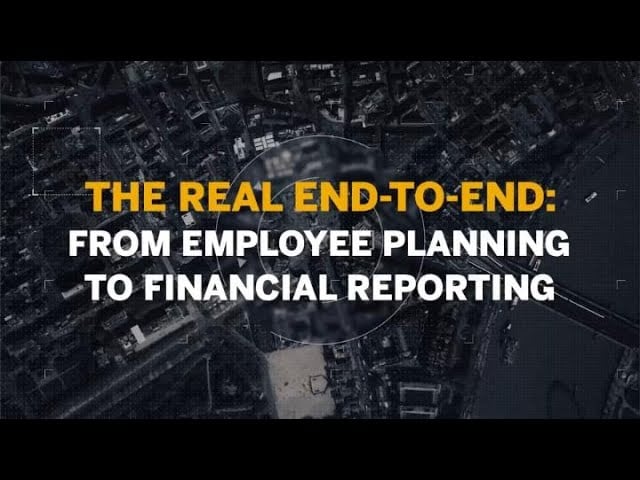 Video thumbnail that reads the real end to end, from employee planning to financial reporting
